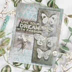 Tim Holtz Cling Rubber Stamps Papillon cms106 grey