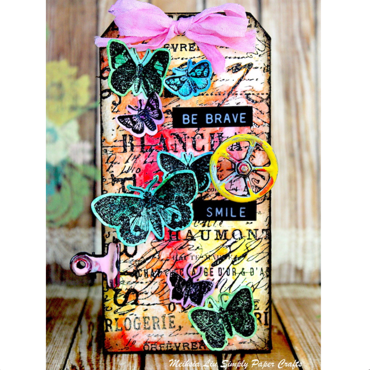 Tim Holtz Cling Rubber Stamps Papillon cms106 things with wings | color-code:ALT02