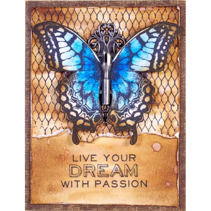 Tim Holtz Cling Rubber Stamps Perspective cms213 blue 