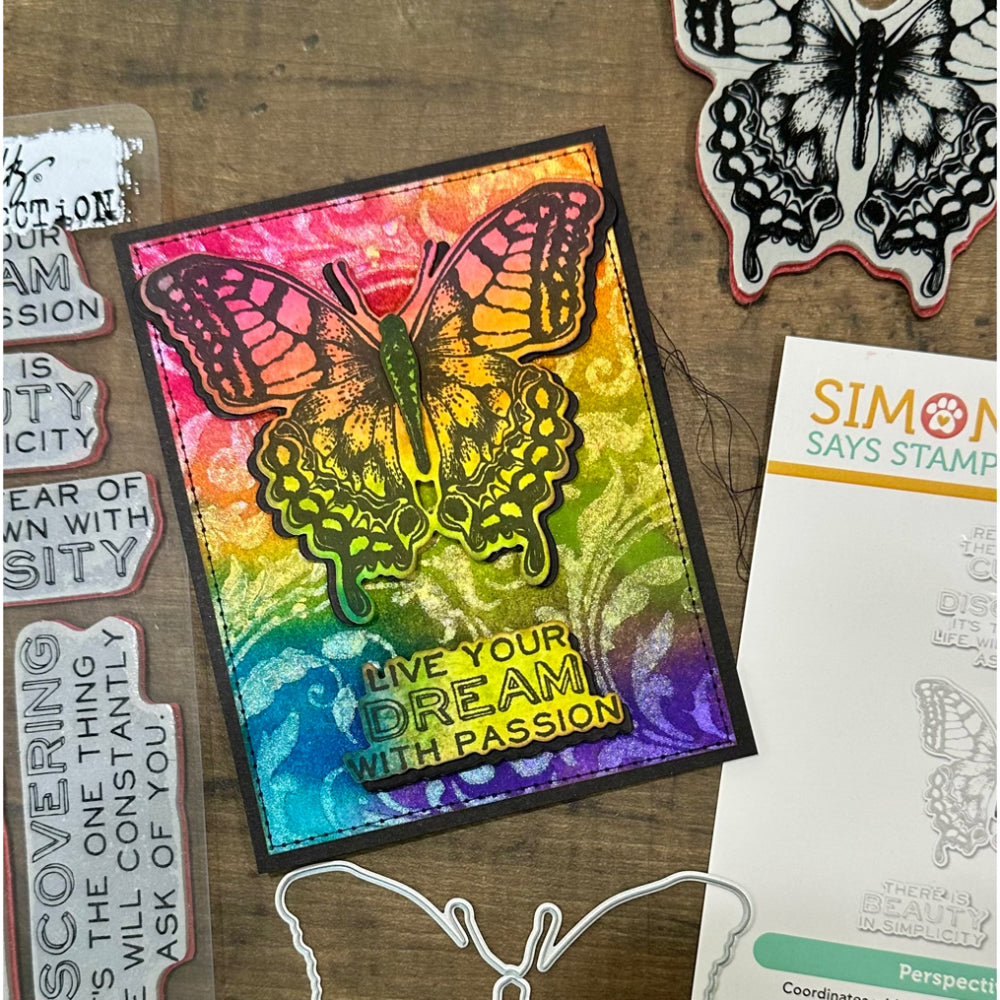 Tim Holtz Cling Rubber Stamps Perspective cms213 live your dream