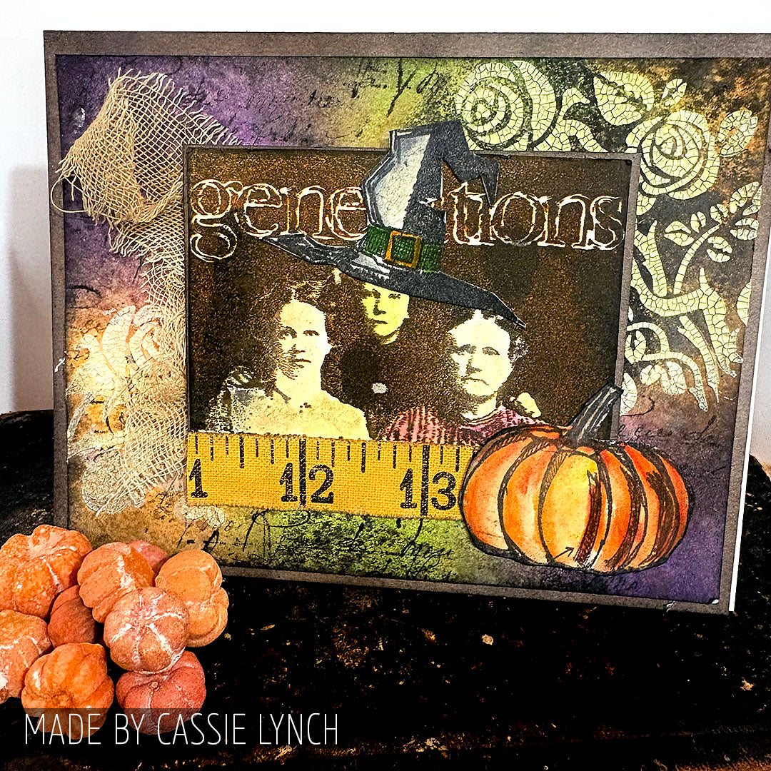 Tim Holtz Cling Rubber Stamps Photo Studio cms013 three ladies card cassie lynch