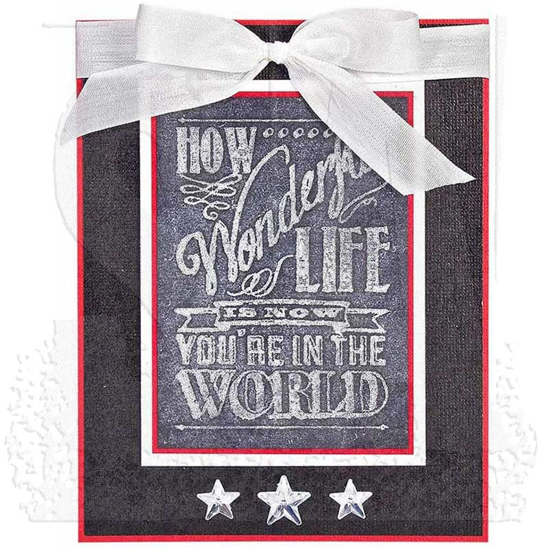 Tim Holtz Cling Rubber Stamps RANDOM QUOTES cms182 wonderful life