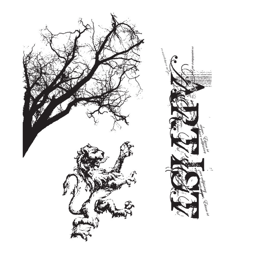 Tim Holtz Cling Rubber Stamps REGAL FINDINGS cms014
