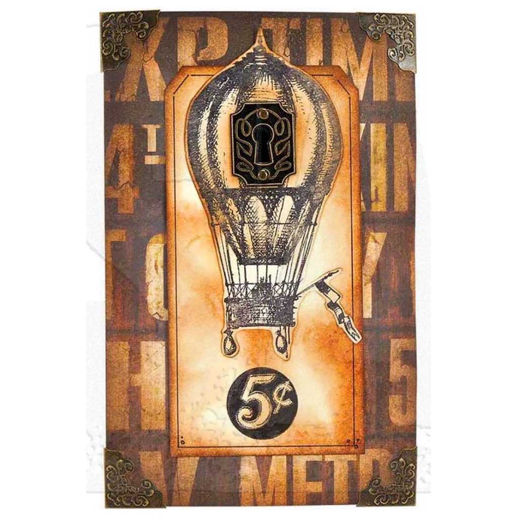 Tim Holtz Cling Rubber Stamps REMNANTS cms130 balloon