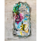 Tim Holtz Cling Rubber Stamps REMNANTS cms130 blues | color-code:ALT01