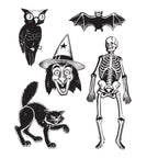 Tim Holtz Cling Rubber Stamps RETRO HALLOWEEN cms092