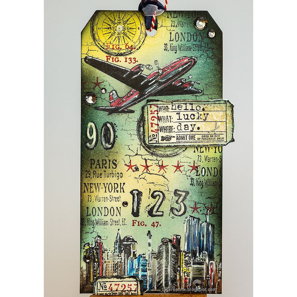 Tim Holtz Cling Rubber Stamps ROCK STAR CMS073 tag | color-code:ALT01