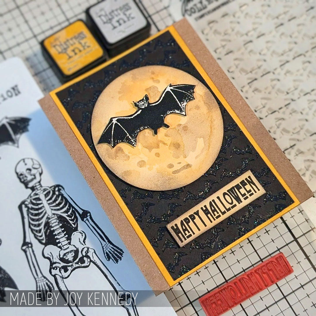 Tim Holtz Cling Rubber Stamps Retro Halloween cms092 halloween