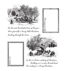 Tim Holtz Cling Rubber Stamps SCENIC HOLIDAY CMS391