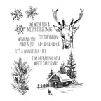 Tim Holtz Cling Rubber Stamps SCRIBBLE WOODLAND CMS282