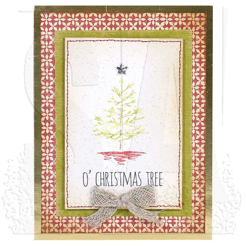 Tim Holtz Cling Rubber Stamps SCRIBBLY CHRISTMAS CMS249 christmas tree