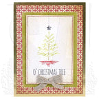 Tim Holtz Cling Rubber Stamps SCRIBBLY CHRISTMAS CMS249 christmas tree