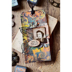 Tim Holtz Cling Rubber Stamps SCROLLWORK CMS367 cute tag | color-code:ALT01