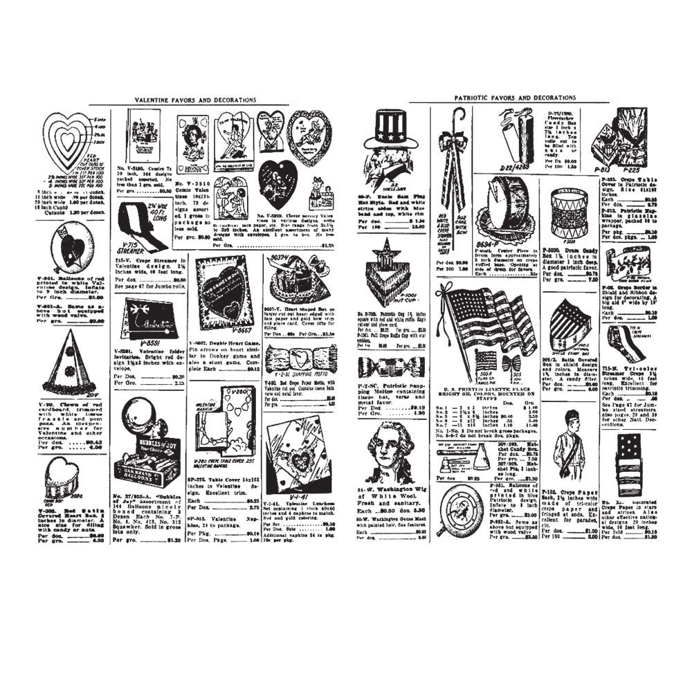Tim Holtz Cling Rubber Stamps SEASONAL CATALOG 2  cms178