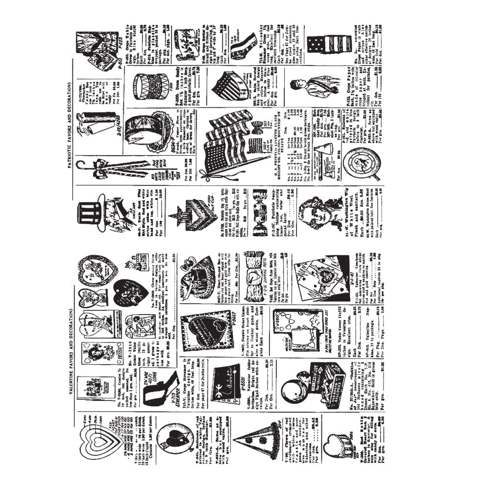 Tim Holtz Cling Rubber Stamps SEASONAL CATALOG 2  cms178