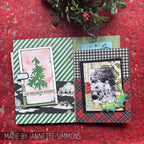 Tim Holtz Cling Rubber Stamps SEASON'S SILHOUETTES CMS117 stripes
