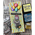 Tim Holtz Cling Rubber Stamps SNARKY CAT CMS392 present | color-code:ALT01