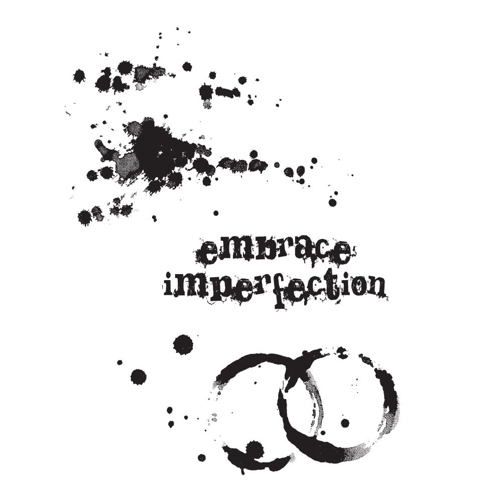 Tim Holtz Cling Rubber Stamps SPILLS and SPLATTERS CMS028