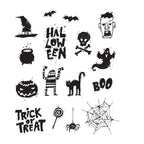 Tim Holtz Cling Rubber Stamps SPOOKY SCRIBBLES CMS349