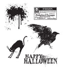 Tim Holtz Cling Rubber Stamps SPOOKY STUFF Halloween CMS068