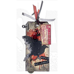 Tim Holtz Cling Rubber Stamps SPOOKY STUFF Halloween CMS068 tag