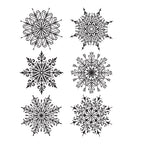 Tim Holtz Cling Rubber Stamps SWIRLY SNOWFLAKES CMS319