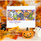 Tim Holtz Cling Rubber Stamps Scared Silly cms311 happy halloween card barbara tarayao