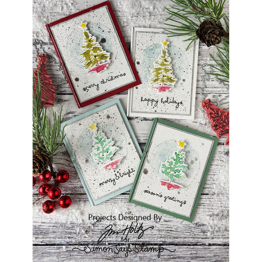 Tim Holtz Cling Rubber Stamps Scribbly Christmas cms249 happy holidays