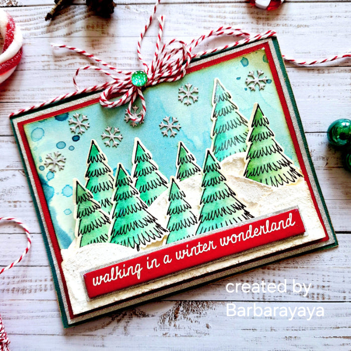 Tim Holtz Cling Rubber Stamps Scribbly Christmas cms249 wonderland