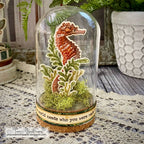 Tim Holtz Cling Rubber Stamps Sea Life cms304 seahorse glass globe tami bastiaans