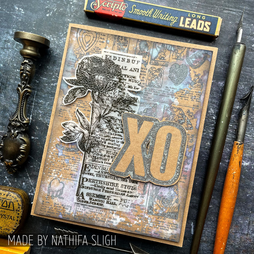 Tim Holtz Cling Rubber Stamps Seasonal Catalog 2 cms178 flower