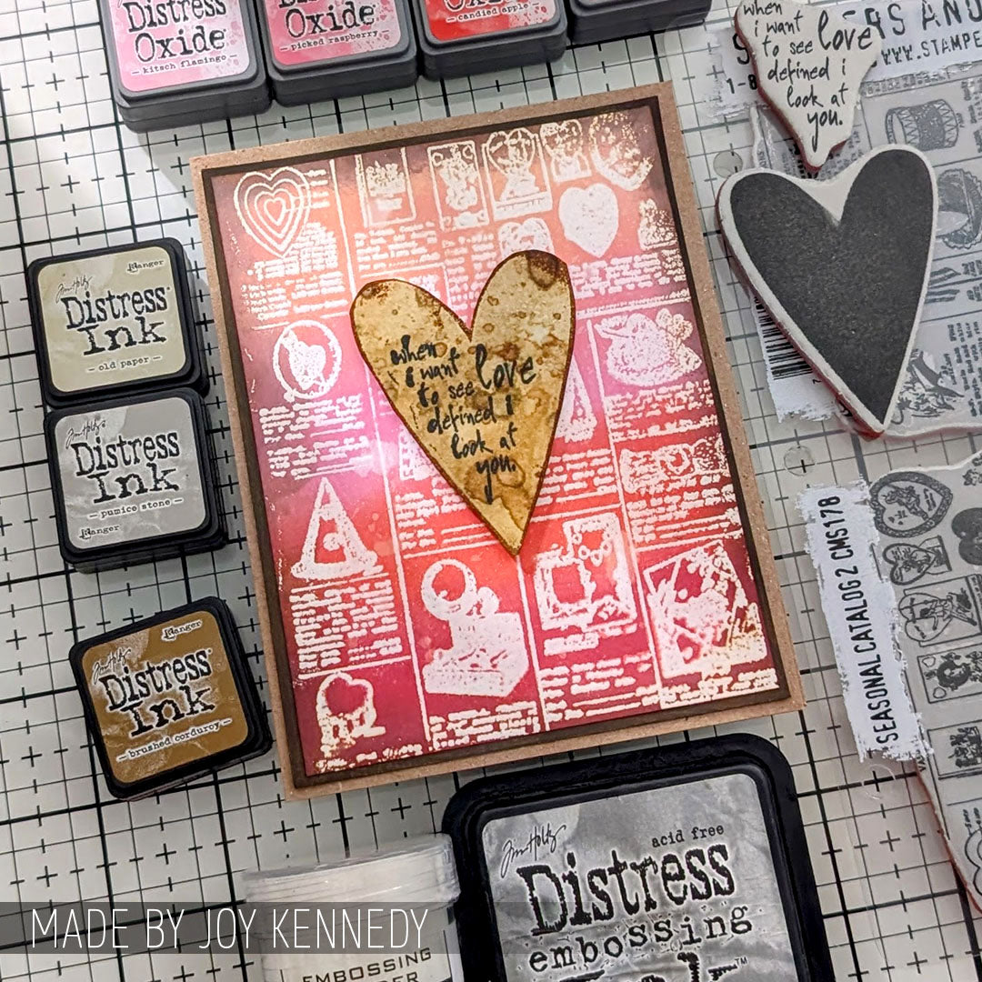 Tim Holtz Cling Rubber Stamps Seasonal Catalog 2 cms178 heart