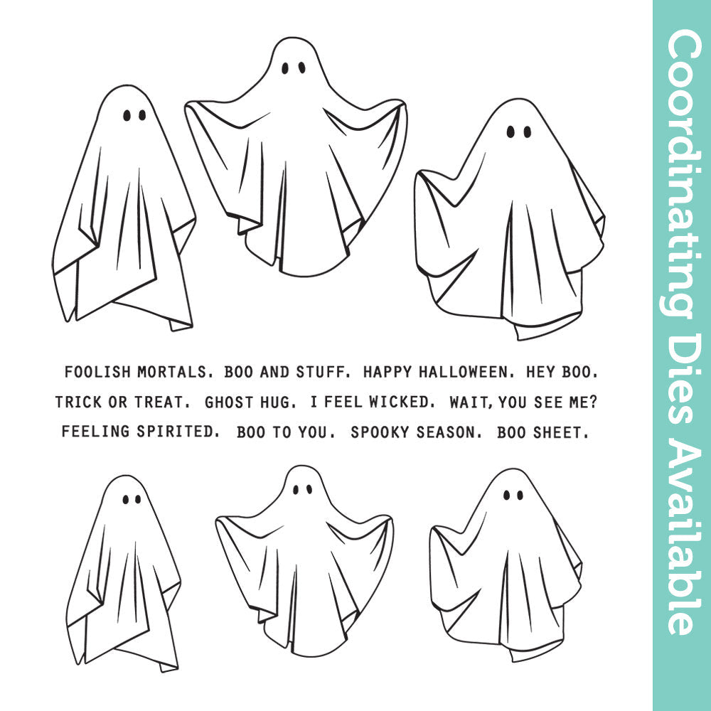 Tim Holtz Cling Rubber Stamps Spooky Spirits cms492