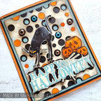 Tim Holtz Cling Rubber Stamps Spooky Stuff CMS068 black cat halloween card barbara schiassi