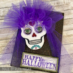 Tim Holtz Cling Rubber Stamps Spooky Stuff CMS068 sugar skull halloween card ruth hagan