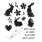 Tim Holtz Cling Rubber Stamps Spring Shadows cms393