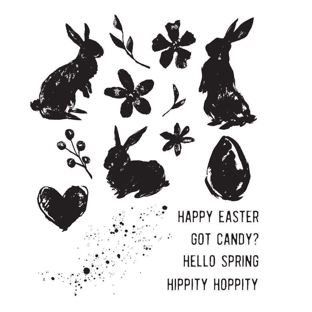 Tim Holtz Cling Rubber Stamps Spring Shadows cms393
