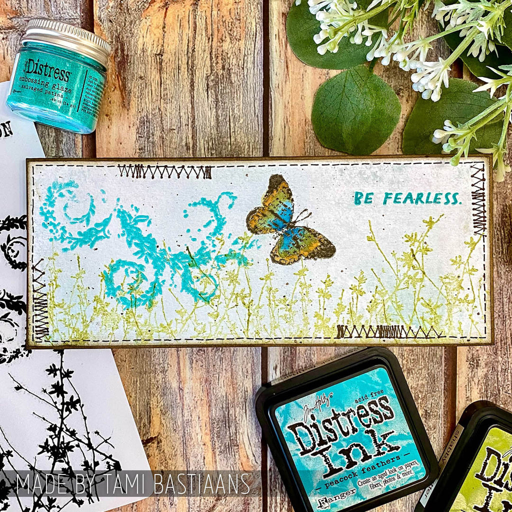Tim Holtz Cling Rubber Stamps Spring Sprung cms084 fearless