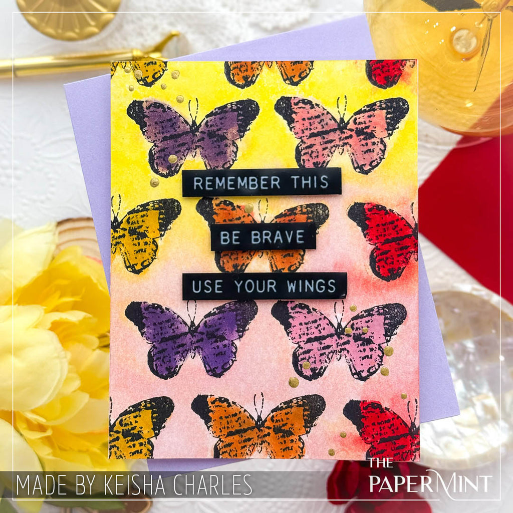 Tim Holtz Cling Rubber Stamps Spring Sprung cms084 wings