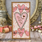 Tim Holtz Cling Rubber Stamps Stuff To Say cms110 hearts
