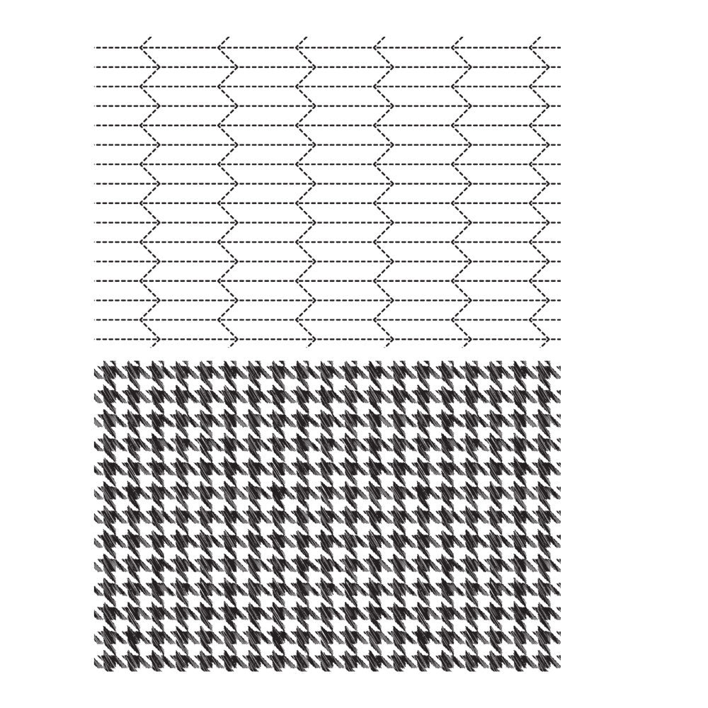 Tim Holtz Cling Rubber Stamps TAILOR AND HOUNDSTOOTH CMS258