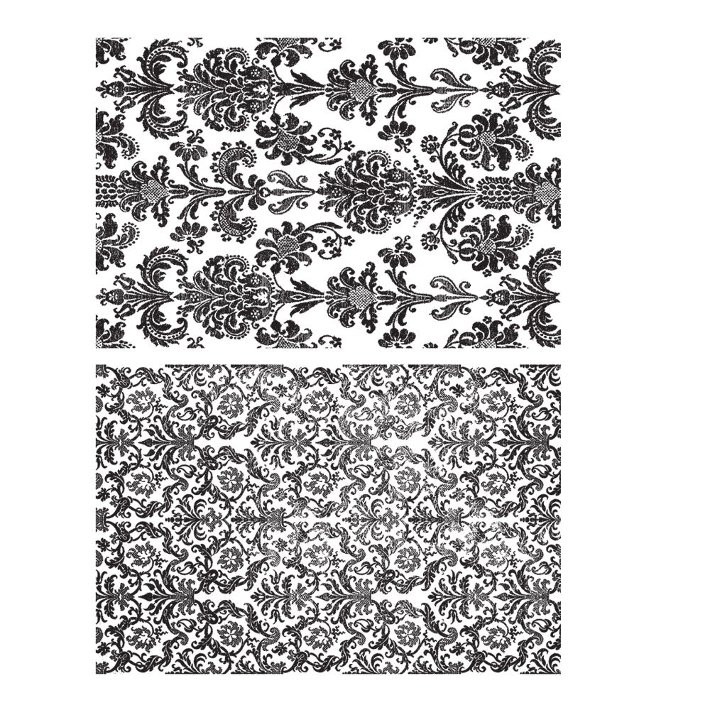 Tim Holtz Cling Rubber Stamps TAPESTRY CMS414