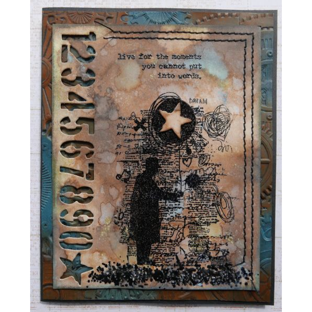 Tim Holtz Cling Rubber Stamps THEORIES CMS329 balloon