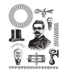 Tim Holtz Cling Rubber Stamps THE PROFESSOR CMS373
