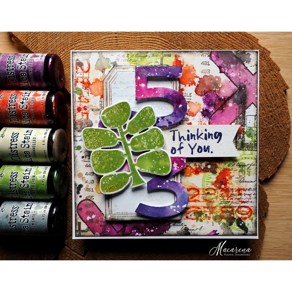 Tim Holtz Cling Rubber Stamps THE PROFESSOR CMS373 numbers | color-code:ALT02