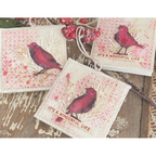 Tim Holtz Cling Rubber Stamps TILES AND MOSAIC CMS259 birds