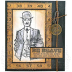 Tim Holtz Cling Rubber Stamps TIME TRAVELERS cms157 man
