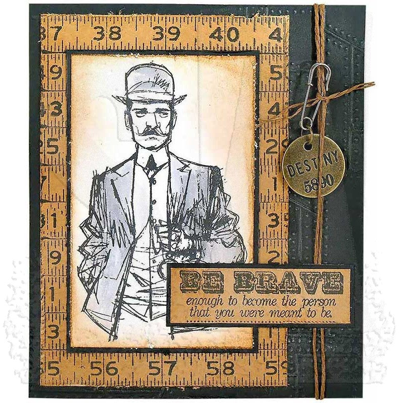 Tim Holtz Cling Rubber Stamps TIME TRAVELERS cms157 man