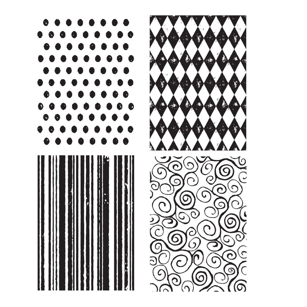 Tim Holtz Cling Rubber Stamps TINY TEXTURES Background CMS042
