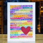 Tim Holtz Cling Rubber Stamps TINY TEXT HALLOWEEN CMS409 heart